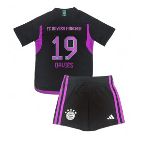 Bayern Munich Alphonso Davies #19 Replica Away Stadium Kit for Kids 2023-24 Short Sleeve (+ pants)